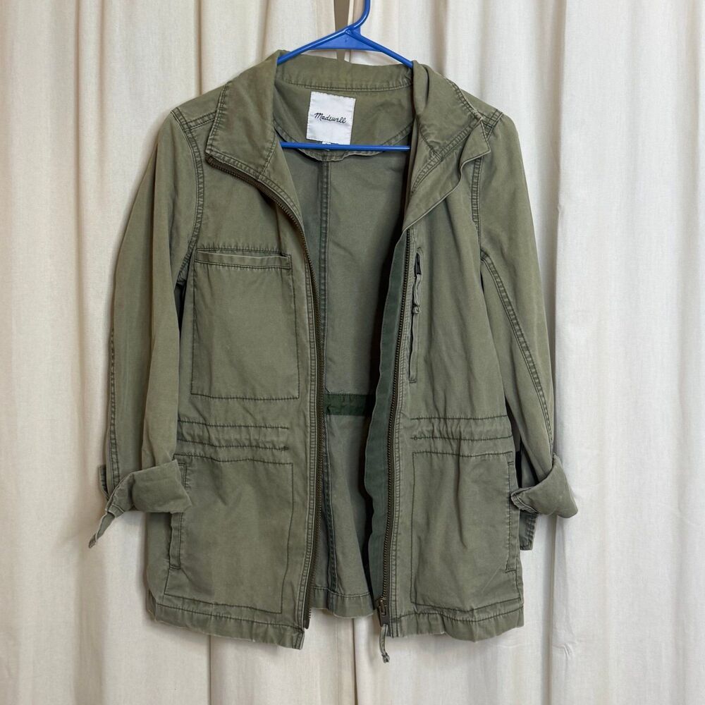 Madewell Fleet military utility Jacket army olive green size medium